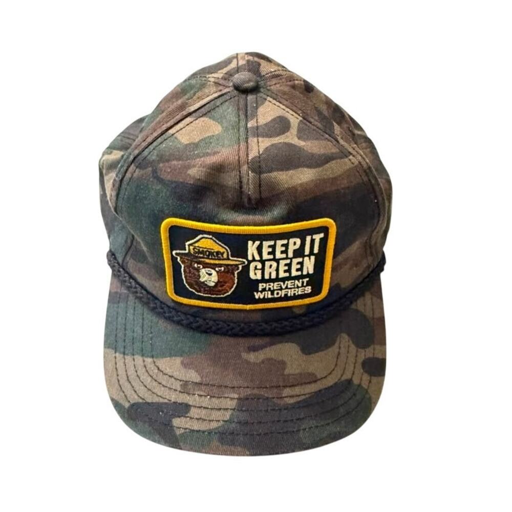 Smokey Bear American Needle Roscoe Adjustable Hat - Camo